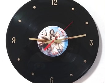Journey Record Clock (Captured) - 12” wall clock created with the authentic Journey vinyl record