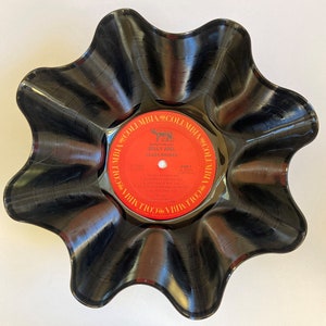 Billy Joel Vinyl Record Bowl - handmade with any one of his original vinyl records