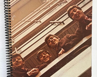 The Beatles "1962 - 1966" record album cover notebook / journal created using the authentic cover