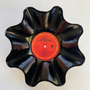 Bruce Springsteen Vinyl Record Bowl - handmade with any one of his original vinyl records