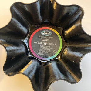 The Beatles Vinyl Record Bowl - handmade using any one of their authentic vinyl records