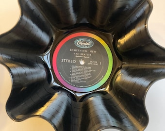 The Beatles Vinyl Record Bowl - handmade using any one of their authentic vinyl records