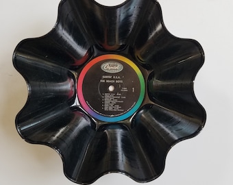 The Beach Boys Vinyl Record Bowl - handmade with one of their original vinyl records