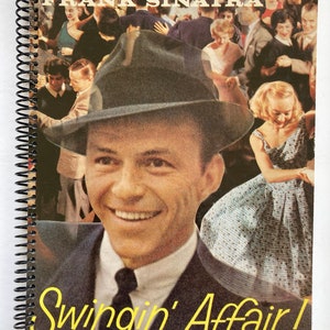 Frank Sinatra &quot;A Swingin&#39; Affair&quot; record album cover notebook / journal created using the authentic cover