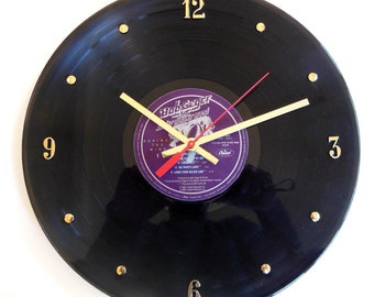 Bob Seger Record Clock (Against The Wind) - 12” wall clock created with the authentic Bob Seger vinyl record