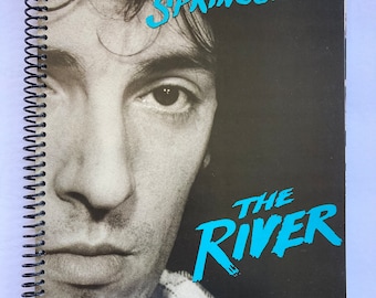 Bruce Springsteen "The River" record album cover notebook / journal created using the authentic cover