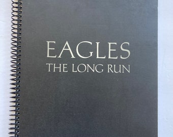 Eagles "The Long Run" record album cover notebook / journal created using the authentic cover