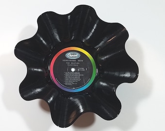 The Beatles Vinyl Record Bowl - handmade using any one of their original vinyl records