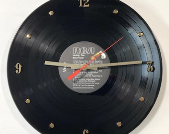 Elvis Presley Record Clock (Loving You) - 12" Wall Clock Handmade using the authentic vinyl record