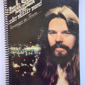 Bob Seger "Stranger In Town" record album cover notebook / journal created using the authentic cover
