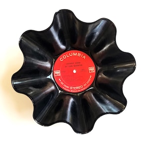 Johnny Cash Vinyl Record Bowl - handmade using any one of his original vinyl records