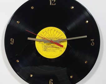 Johnny Cash Vinyl Record Clock (Original Golden Hits Vol. II) - 12" Wall Clock Handmade using the authentic record