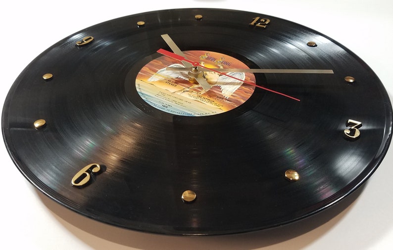 Led Zeppelin Record Clock The Song Remains The Same. 12 wall clock handmade using the authentic Led Zeppelin vinyl record. image 3