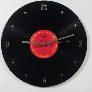 Billy Joel Record Clock (52nd Street) - 12” wall clock created using the authentic Billy Joel vinyl album.