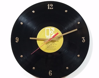 The Doors Record Clock (Waiting For The Sun) - created with the actual Doors vinyl record