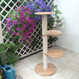 Handmade, Natural Wood Cat Tree,Wood Cat Tower, Cat Climbing Tree, Furniture For Cat, Wooden Cat Tree, Unique Cat Trees, Cat Furniture.