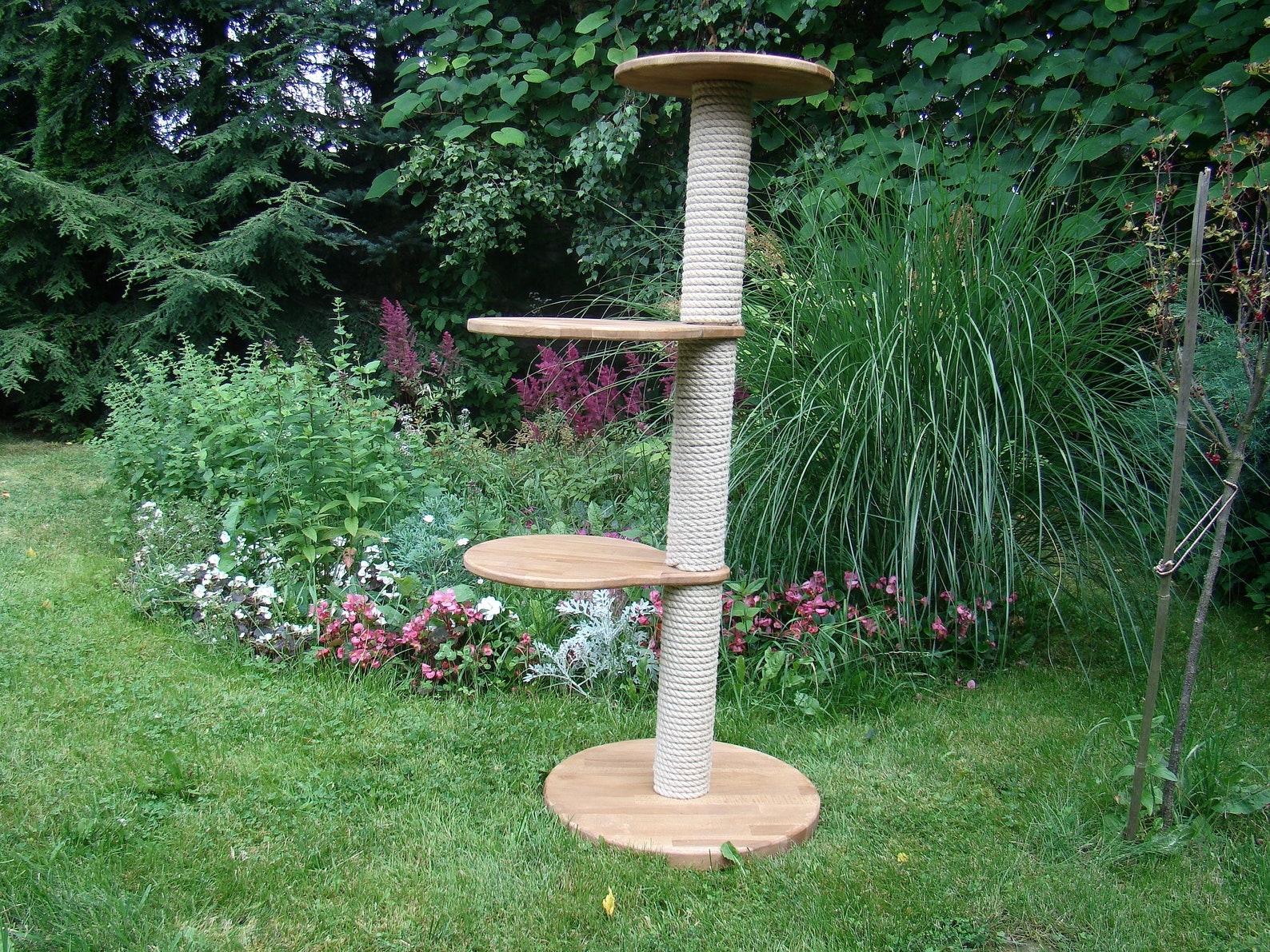 Handmade Natural Wood Cat Treewood Cat Tower Cat Climbing Etsy