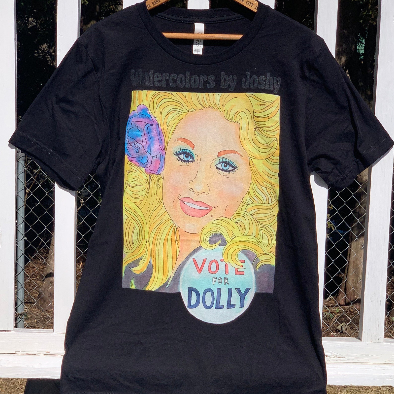 Vote for Dolly Parton Tshirt Size Medium Graphic Tee Etsy UK