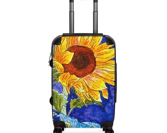 sunflower suitcase