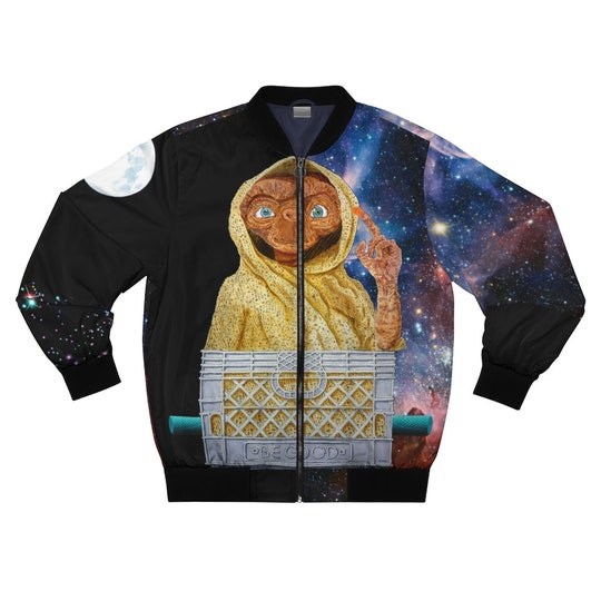 Disover E.T. Be Good Galaxy Bomber Jacket - ET the Extra-Terrestrial Alien Movie Space Coat