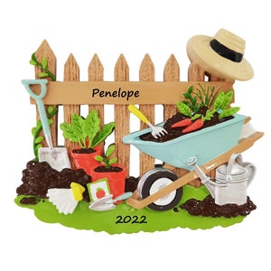 Gardener Personalized Christmas Ornament Gardening Ornament Farmer Ornament Plant Lover Ornament Gift For Gardener