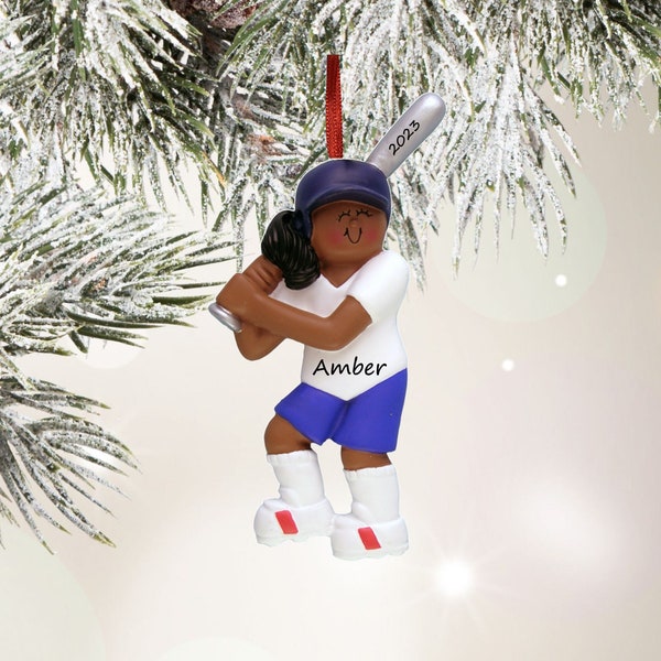 Personalized Softball Christmas Ornaments / Softball Player / Softball Ornament / Ornament With Name / Gift For Softball Team / All Star