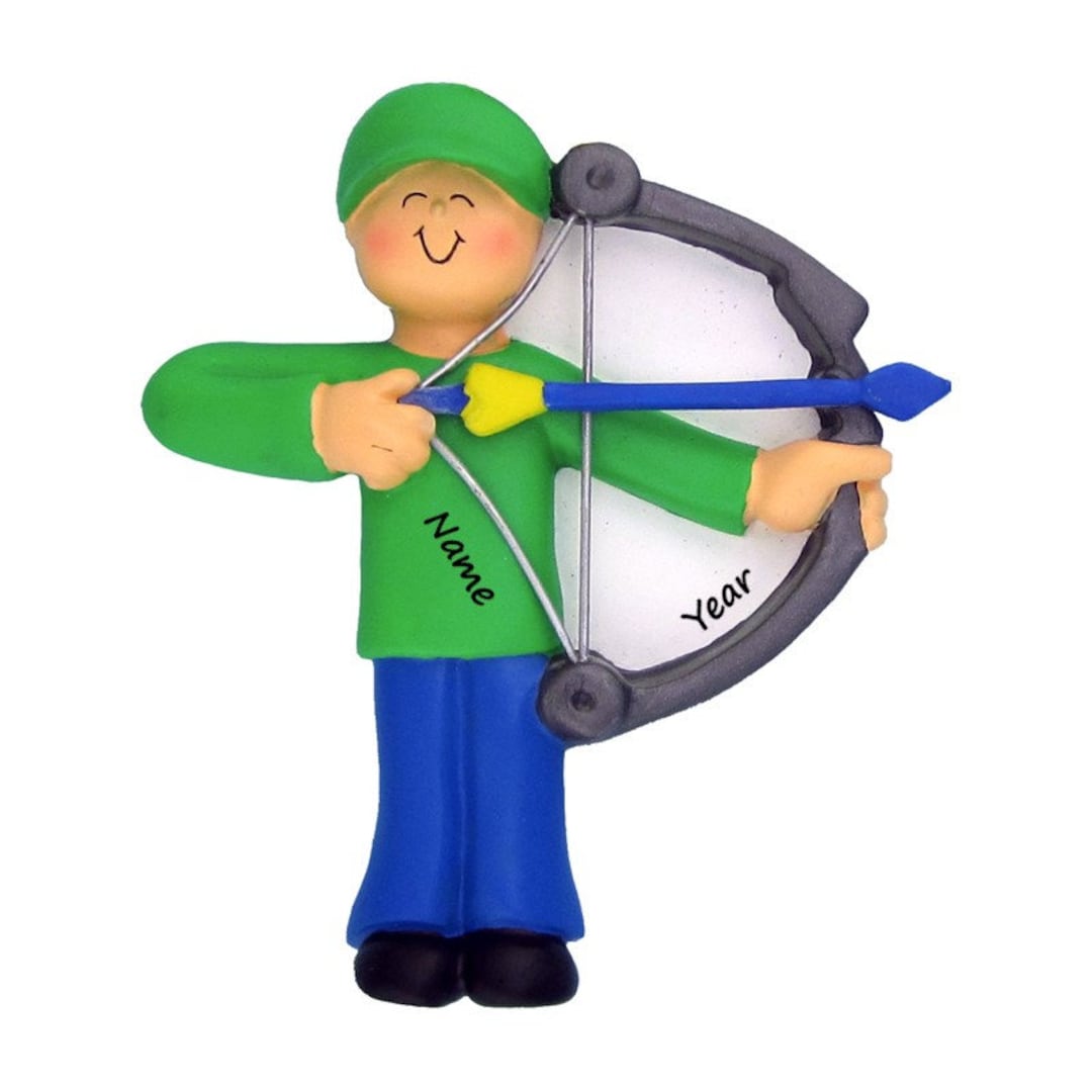 Personalized Archery Christmas Ornament / Bow Hunter Ornament / Custom