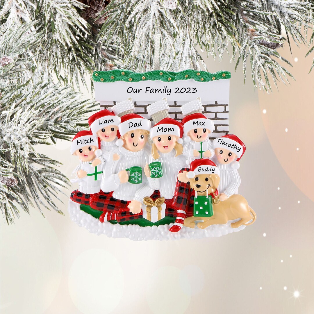 Family Of 6 Christmas Ornament 