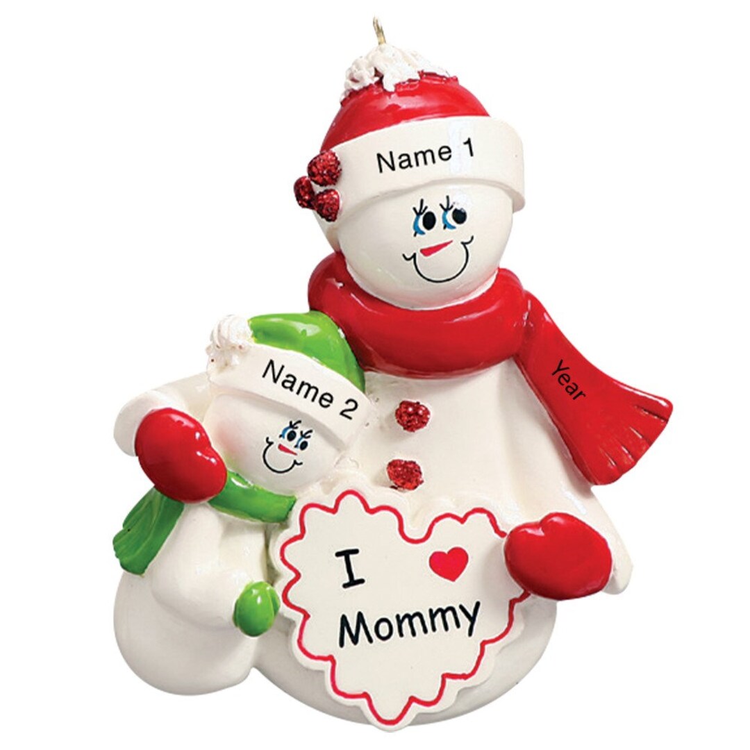Single Parent Ornament / Personalized Single Parent Mom With 1 Child ...