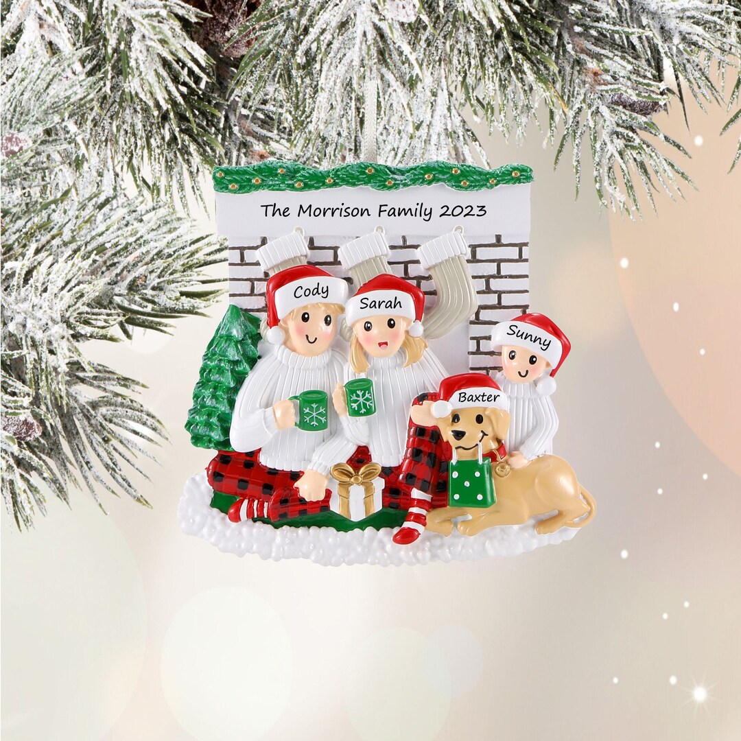 Family of 3 Christmas Ornament 2026 - Personalized Family Ornament With ...