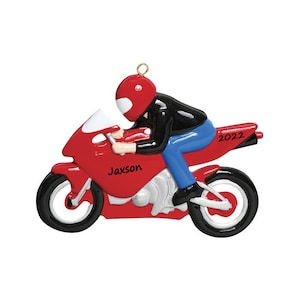 Motorcycle Ornament Sports Bike Personalized Christmas Ornament Biker Ornament Gifts For Boyfriend Motorcycle Club