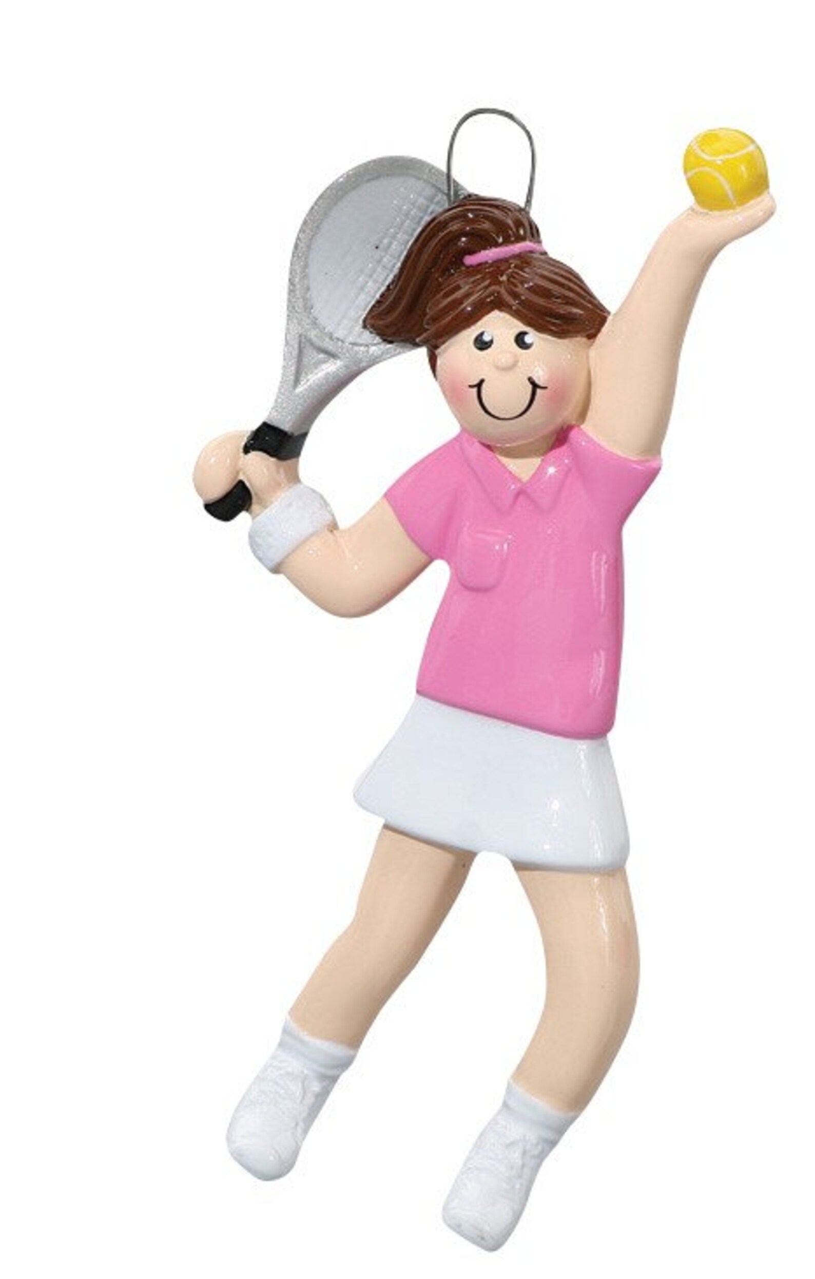 Tennis Girl Ornament Personalized Tennis Player Christmas Etsy