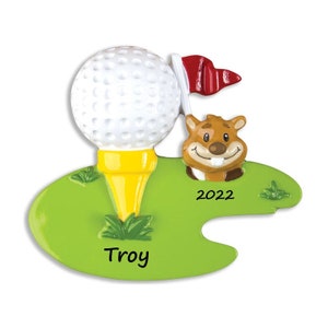 Personalized Golf Ornament, Golfer Christmas Ornament, Custom Golf Ornament, Golf Clubs, Golf Cart, Golf Bag, Gifts for Golfer