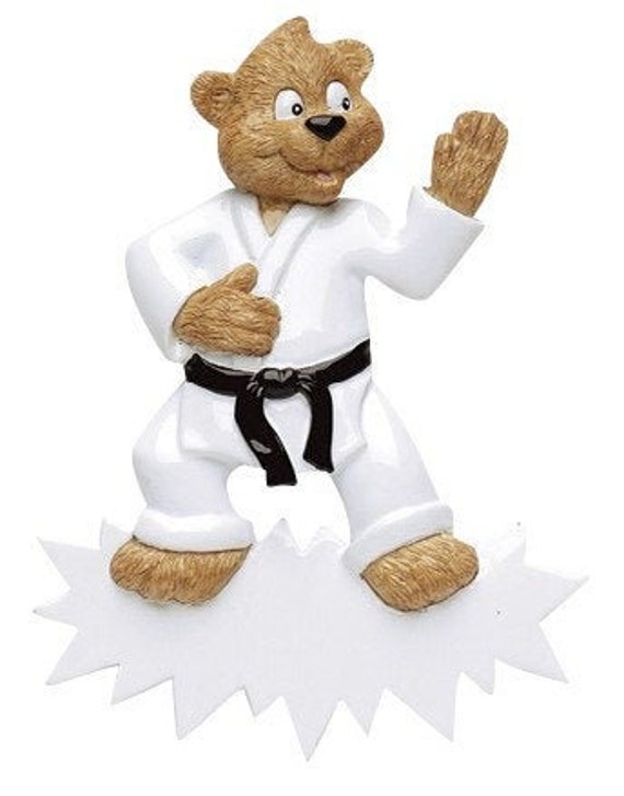 Personalized Karate Ornament Karate Christmas Ornament Etsy