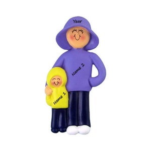 Personalized Single Mom Ornament 2023 Personalized Single Parent With 1 Child Christmas Ornament For Single Parent Custom Christmas Ornament