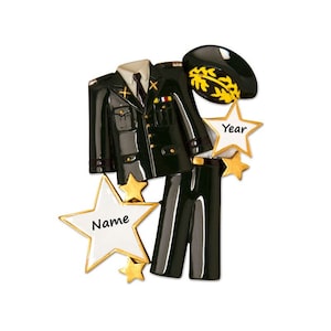 Personalized Army Christmas Ornament 2023 Custom Armed Forces Christmas Ornament with Name Military Christmas Ornament With Custom Name