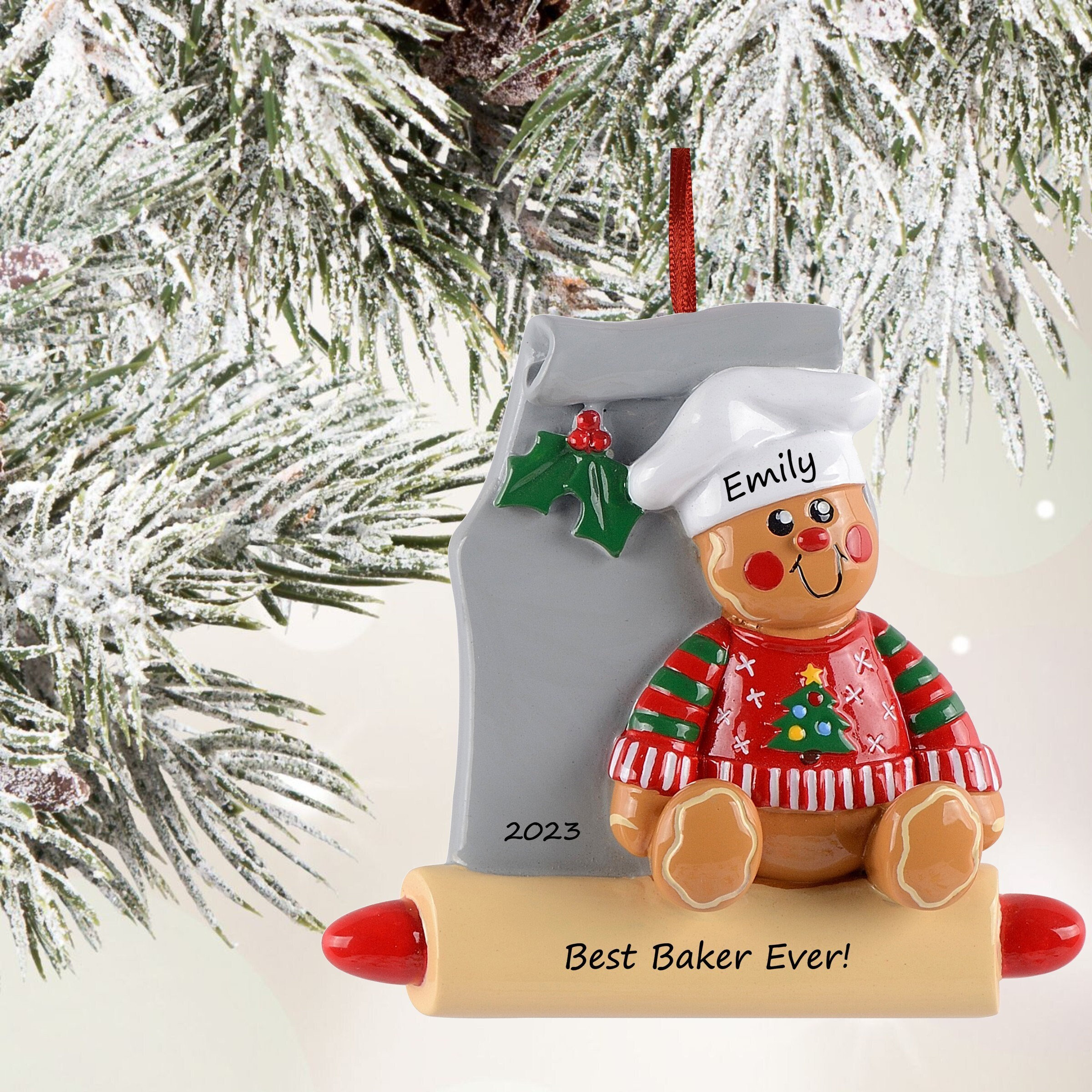 Baker christmas ornament Clearance