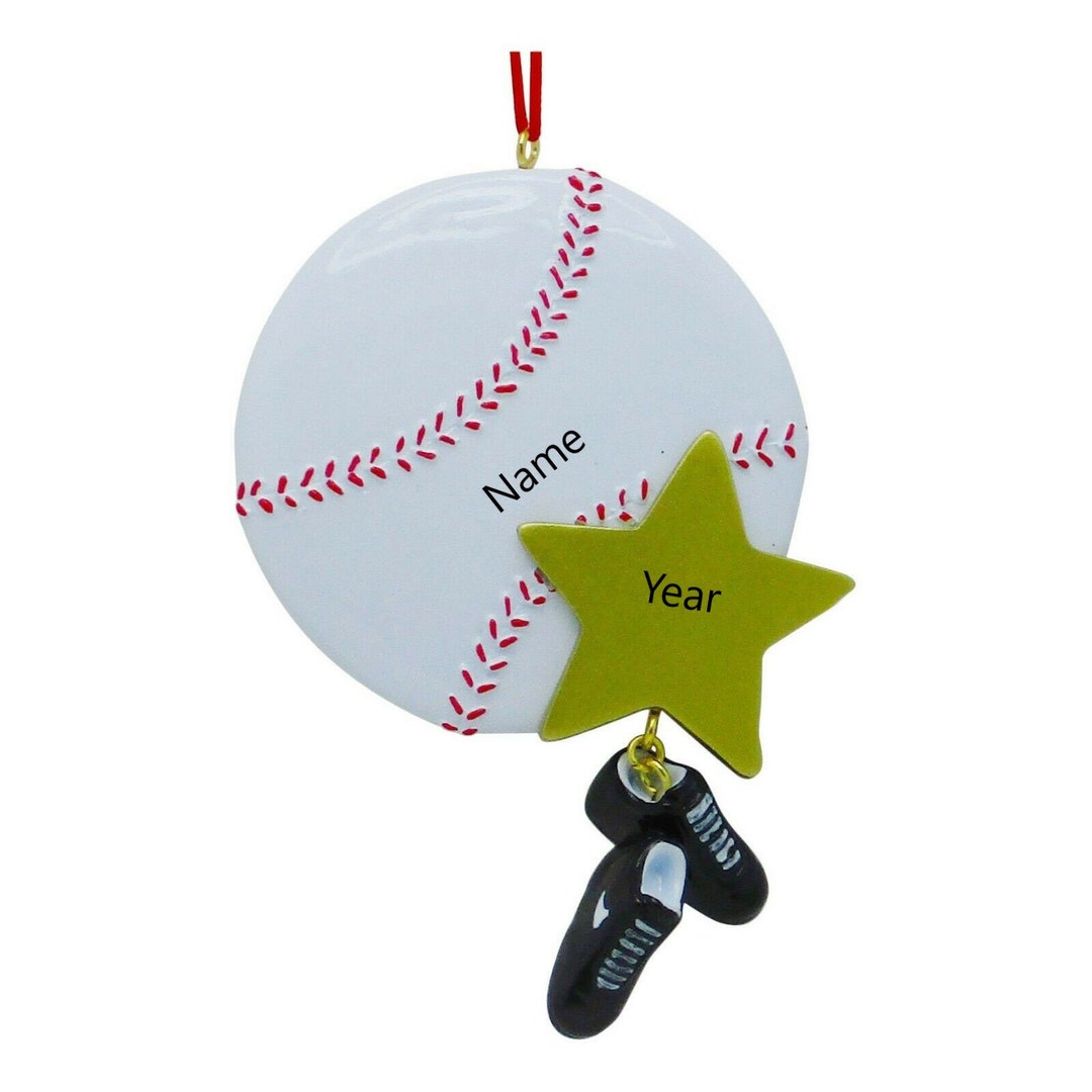 Baseball Ornament / Personalized Baseball Christmas Ornament / Gift for Baseball Team / Sports