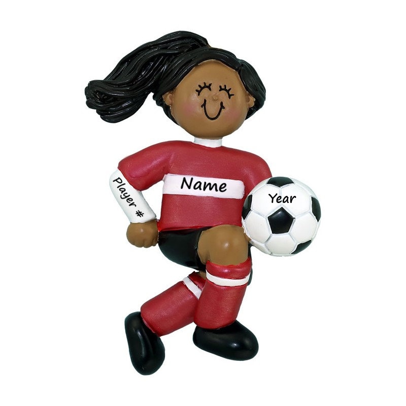 PERSONALIZED Soccer Girl Ornament / Soccer Christmas Ornament Etsy