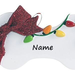 Personalized Dog Ornament Dog Bone Christmas Ornament New Family Member New Puppy Ornament Dog Christmas Gift Ornament With Name