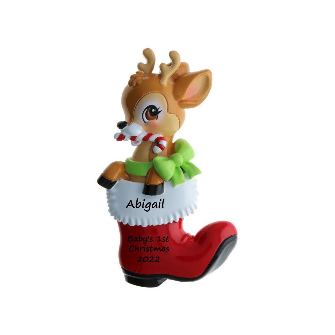 Personalized Baby 1st Christmas Ornament 2024 Unisex Baby's First