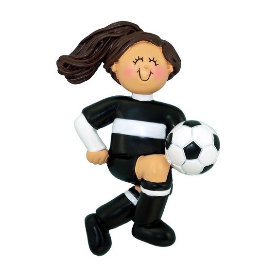 Girl soccer hotsell player christmas ornament