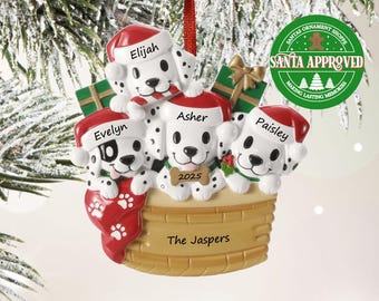 Personalized Pajama Family of 4 With Optional Pet Dog Cat Christmas ...