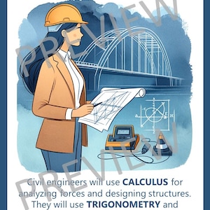 Math Careers Poster Set: STEM Classroom Decor (Digital Download Set of 24) image 8