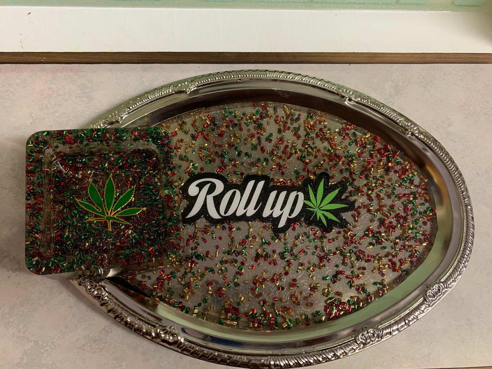 Roll Up rolling tray and ashtray Etsy