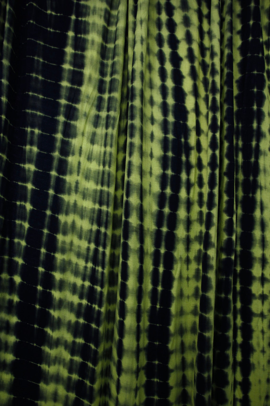 Lime/black Tie Dye Fabric by the Yardrayon Spandex Fabric Etsy