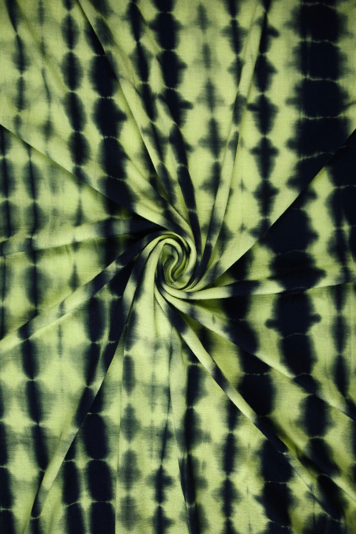 Lime/black Tie Dye Fabric by the Yardrayon Spandex Fabric Etsy
