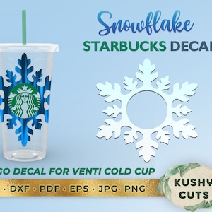 Starbucks Snowflake - Etsy