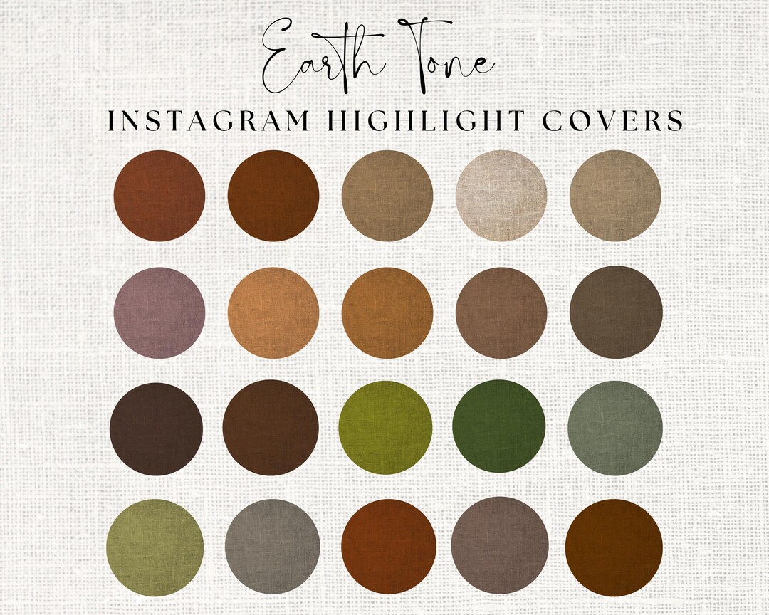 Instagram Highlight Covers, Earth Tone, Digital Icons, Story Highlight ...