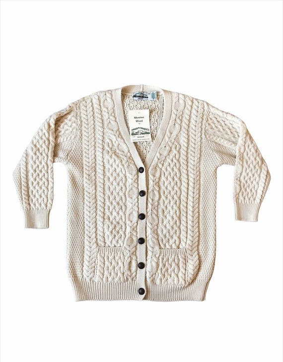 Alan Craft Merino Wool Boyfriend Cardigan.